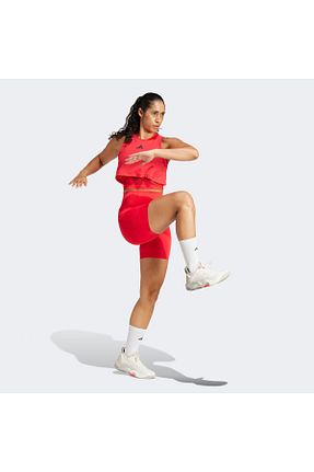 ساق شلواری اسپرت قرمز زنانه بافتنی adidas - کد 902731725
