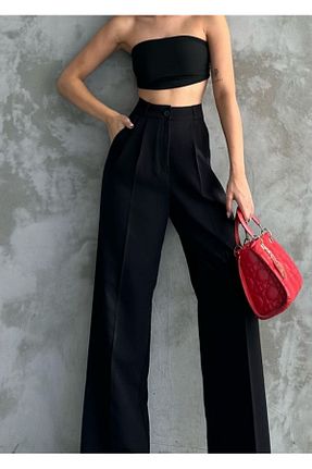 شلوار مشکی زنانه پنبه پلی استر MODA - کد 920722644