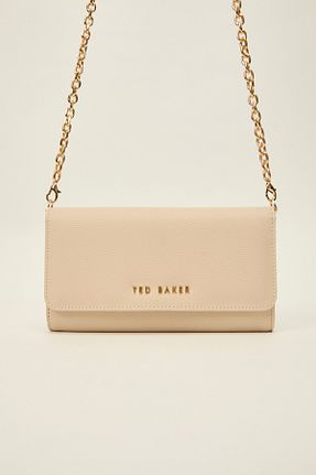 کیف پورتفوی و کلاچ بژ زنانه چرم مصنوعی Ted Baker - کد 920744011