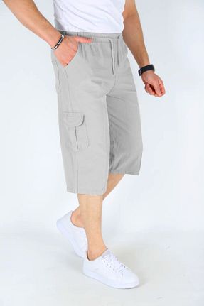 شلوارک و برمودا طوسی مردانه رگولار Dechers - کد 920723955