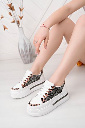 کفش اسنیکر مشکی زنانه بند دار moda sara - کد 920745966
