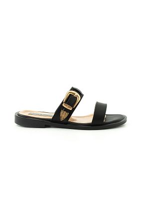 دمپائی مشکی زنانه پاشنه نازک Gökçe Shoes - کد 920734531