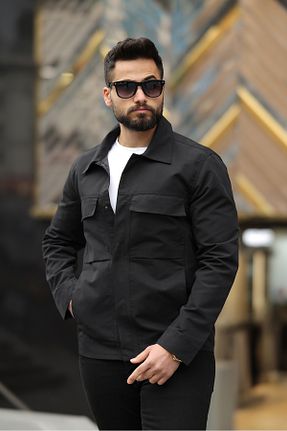 کت مشکی مردانه اسلیم Boymen - کد 920756013