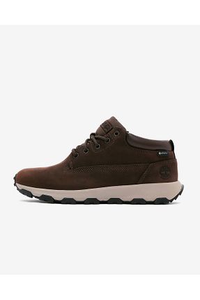 کفش اسنیکر قهوه ای مردانه چرم اصل Timberland - کد 758374177