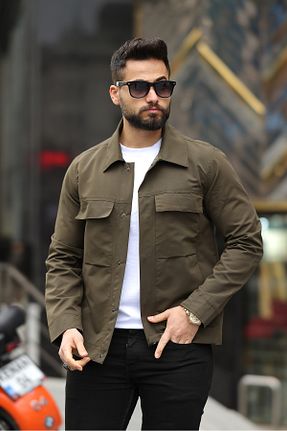کت خاکی مردانه اسلیم Boymen - کد 920756020