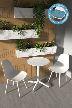 ست باغچه سفید پلاستیک VİLİNZE - کد 920753312