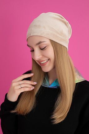 کلاه پشمی قهوه ای زنانه Polar TEVOOY - کد 920759121