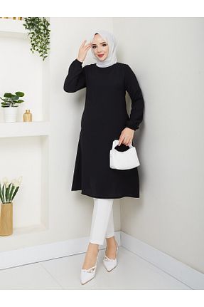 تونیک حجاب مشکی زنانه بافتنی Pay - کد 921622987