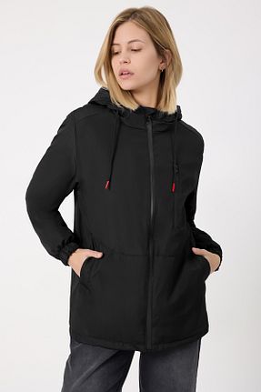 کاپشن مشکی زنانه پارکا freemen - کد 879224957