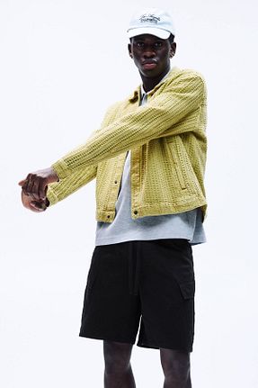 شلوارک و برمودا مشکی مردانه پنبه ای Pull & Bear - کد 917795382