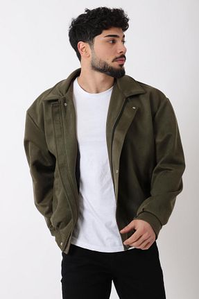 کاپشن خاکی مردانه اسلیم فیت Stilkombin - کد 920778409