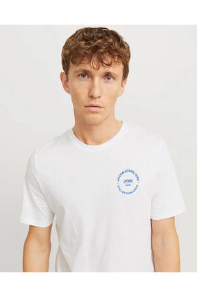 تیشرت سفید مردانه رگولار Jack & Jones - کد 920788035