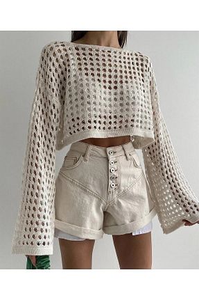 بلوز بژ زنانه Ajurlu LOBOLIC - کد 920782426