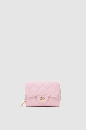 کیف پول صورتی زنانه سایز متوسط OLLBAG - کد 920782124