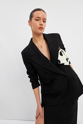 کت مشکی زنانه رگولار Setre - کد 818116171