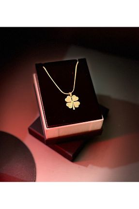 گردنبند استیل ( فولاد ) زرد زنانه استیل (فولاد) Çelik - کد 920789235