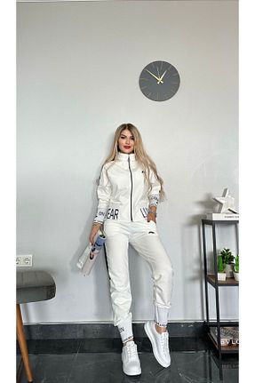 ست گرمکن سفید زنانه پنبه پلی استر MİMİ Luxury Wear - کد 813211784
