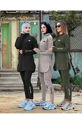 ست گرمکن حجاب مشکی زنانه رگولار MİMİ Luxury Wear - کد 832159218