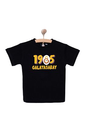 تیشرت مشکی بچه گانه یقه دوچرخه Galatasaray - کد 922938972