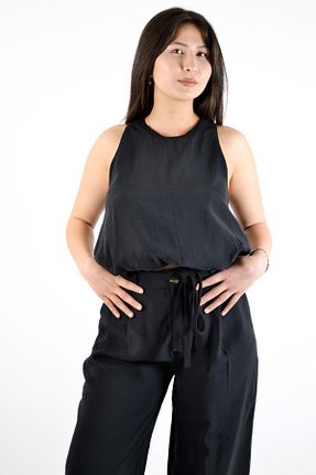 بلوز مشکی زنانه ساده Nisan - کد 920835710