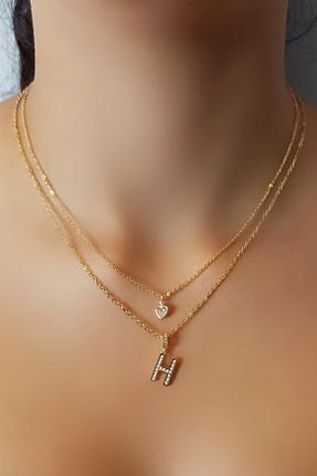 گردنبند استیل ( فولاد ) زرد زنانه استیل (فولاد) Luxe Loom Zarafetin Işıltısı - کد 920847082