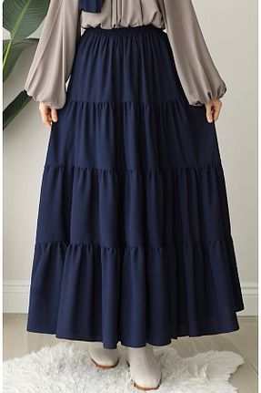 دامن حجاب سرمه ای زنانه Relaxed suhneva - کد 920594301