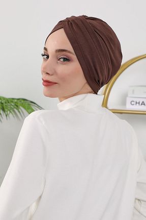 کلاه شنای حجاب قهوه ای Aisha