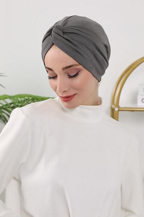 کلاه شنای حجاب طوسی زنانه Aisha