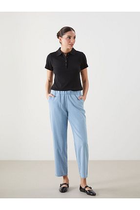 شلوار جین آبی زنانه پاچه ساده LC Waikiki - کد 921701882