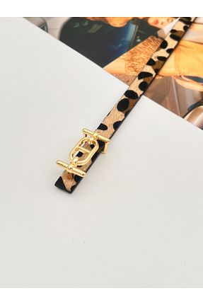کمربند رنگی زنانه چرم مصنوعی Descoin - کد 891974649