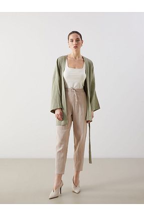 شلوار بژ زنانه پنبه ای LC Waikiki - کد 920881359