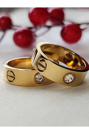 انگشتر استیل (فولاد) زرد زنانه استیل (فولاد) ZÜLİSCH - کد 920887936