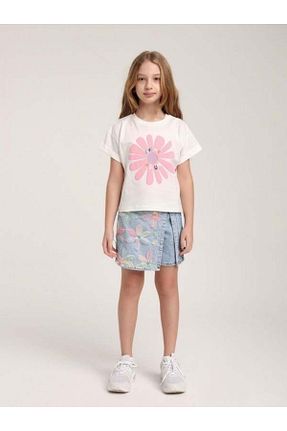 دامن آبی بچه گانه پنبه ای Zekids - کد 921711082