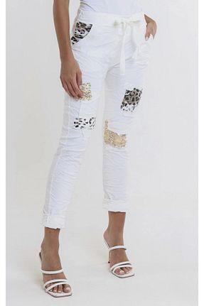 شلوار سفید زنانه ویسکون Butik Şans - کد 920916832