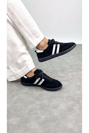 کفش اسنیکر مشکی زنانه چرم اصل SİBA SHOES - کد 920894685