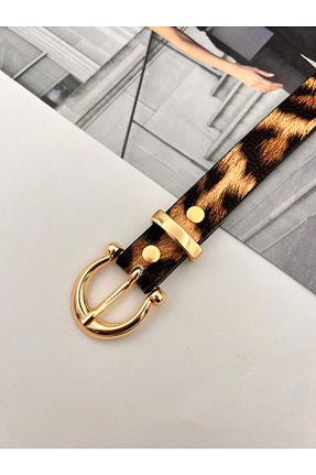 کمربند قهوه ای زنانه چرم مصنوعی MODAM HİFA - کد 891977336