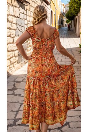 لباس نارنجی زنانه بافتنی prontoihracat - کد 920921922