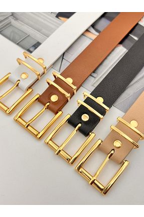 کمربند مشکی زنانه چرم مصنوعی MODAM HİFA - کد 893472393