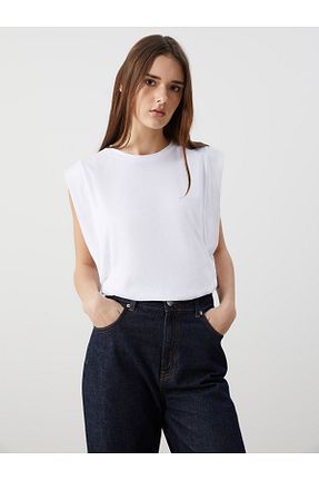 بلوز سفید زنانه ساده LC Waikiki - کد 930639277