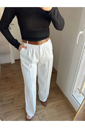 شلوار سفید زنانه بافتنی fikoşş - کد 920938418
