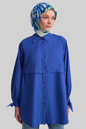 پیراهن حجاب سرمه ای زنانه رگولار Armine - کد 873652267