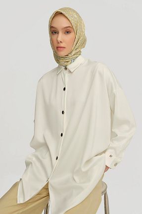 پیراهن حجاب بژ زنانه رگولار Armine - کد 920990841