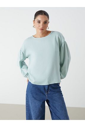 بلوز سبز زنانه ساده LC Waikiki - کد 924359730