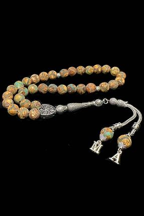 تسبیح رنگی سنگ طبیعی Fabula Silver - کد 920675043