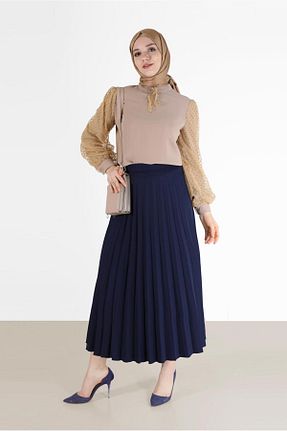 بلوز حجاب بژ زنانه رگولار Alvina - کد 804208011
