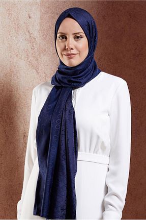 شال سرمه ای زنانه پلی استر Alvina - کد 871312385
