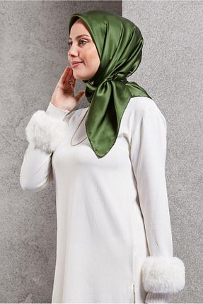 روسری سبز پلی استر Alvina - کد 890886211