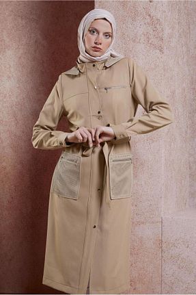 ترنچکت قهوه ای زنانه پلی استر Alvina - کد 849217840