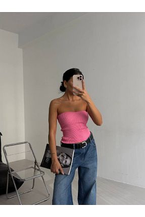 بلوز صورتی زنانه ساده Castivo Fashion - کد 921861244