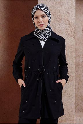 ست گرمکن حجاب مشکی زنانه رگولار Alvina - کد 855954986